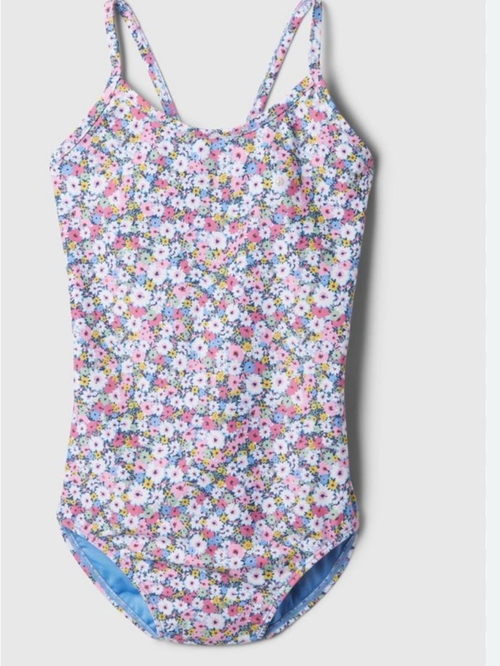GAP Kids Floral One-Piece Swimsuit - Pink, White, Blue, Yellow